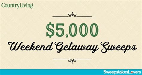 country living sweepstakes